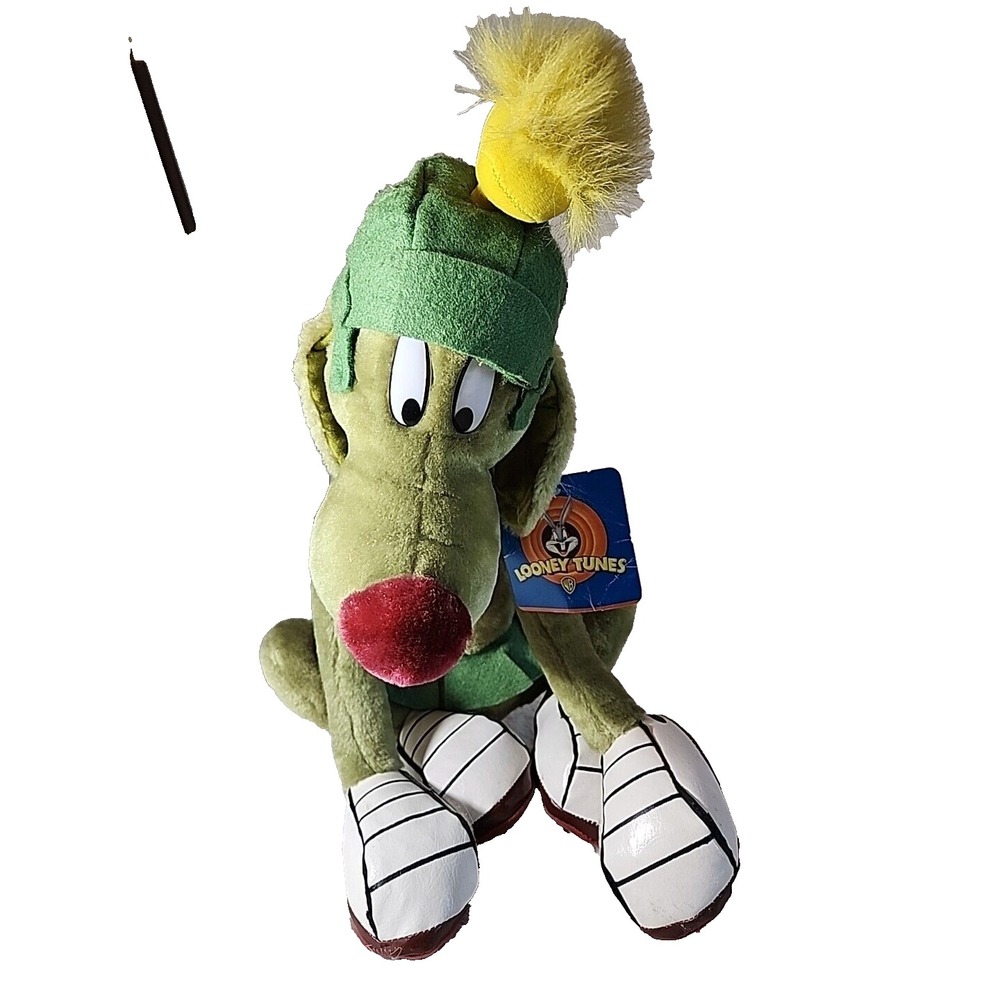 Vintage MARVIN THE MARTIAN K-9 Dog‎ Looney Tunes Stuffed Animal Plush 1994 18"